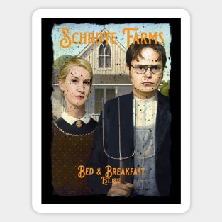 Schrute Frams Advert (Rough ditressed textured) Sticker